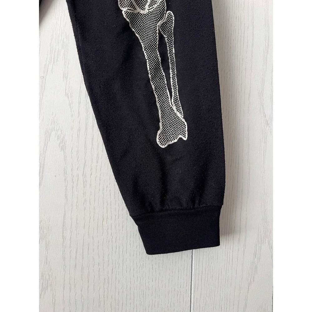 Vintage 1980's Halloween SKELETON PAJAMAS UNISEX PJ'S 6/7 Costume Pj's Karate
